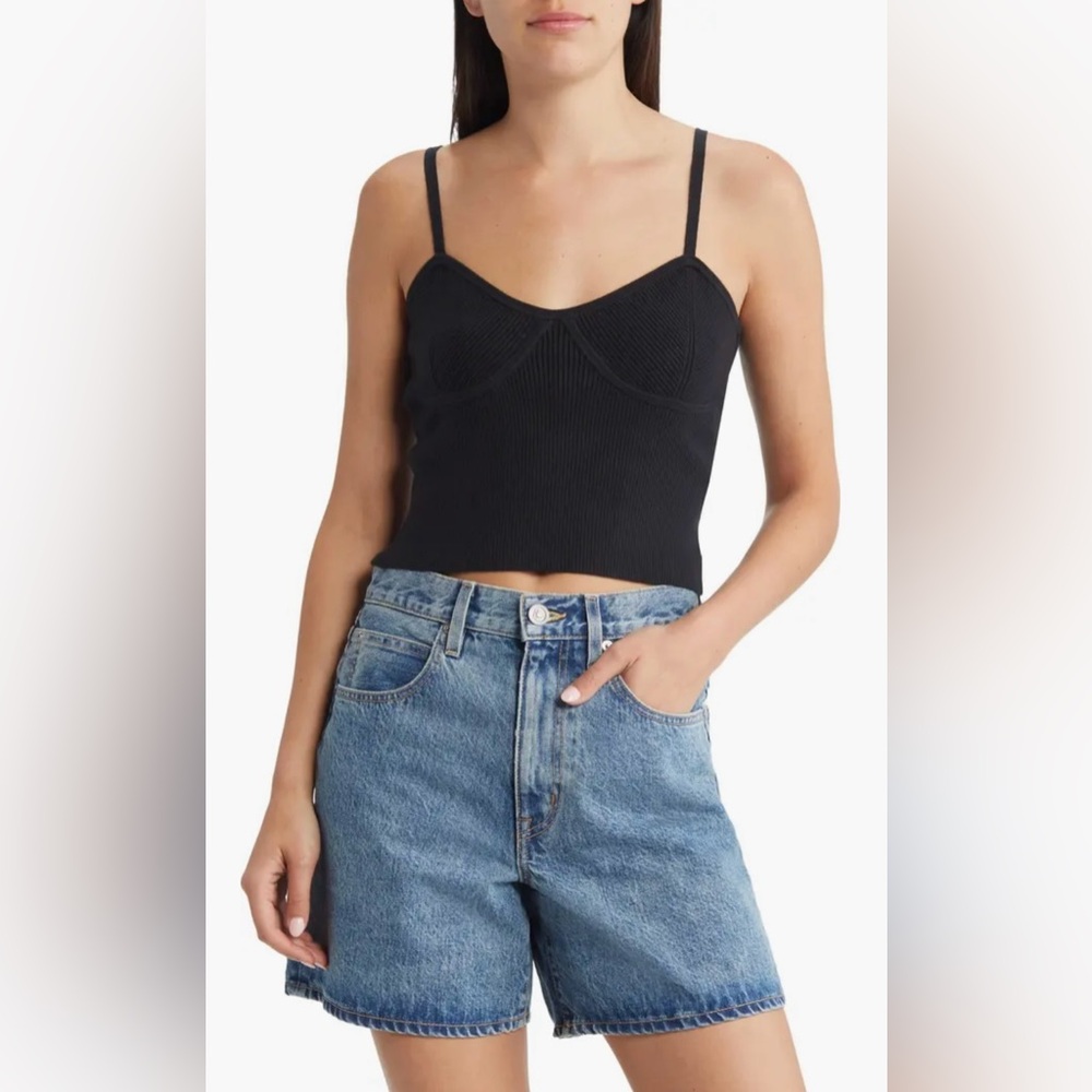 *532.  Madewell Reese Slim Corset Sweater Tank